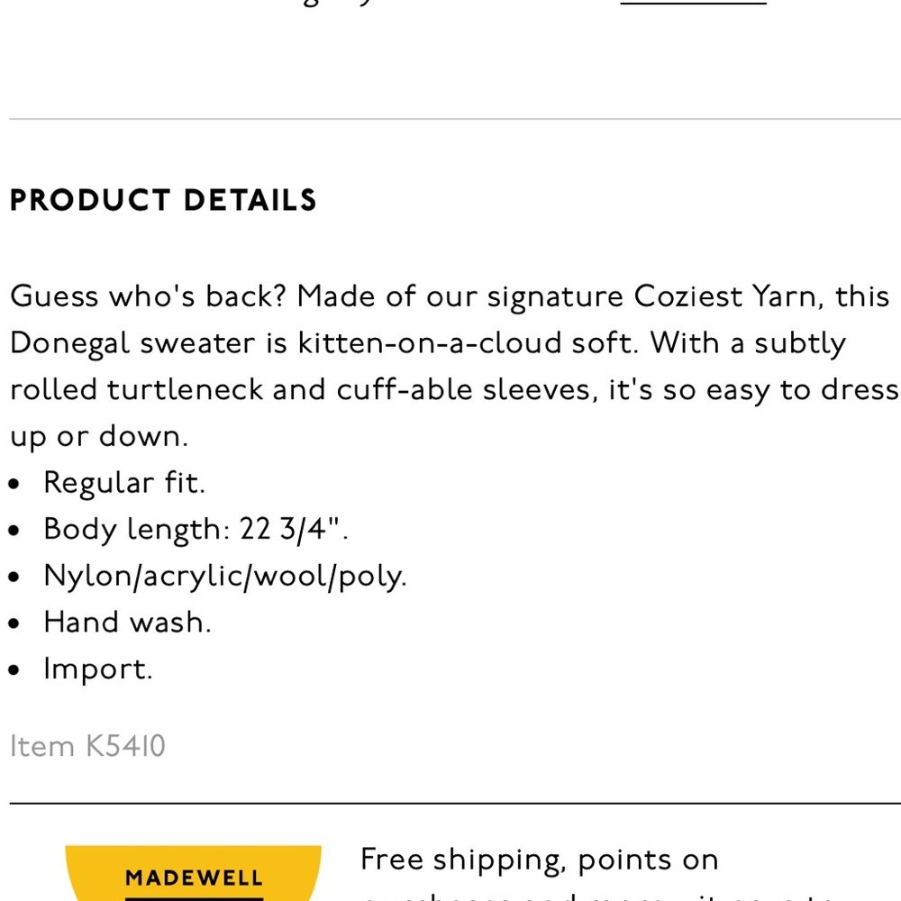 Madewell Donegal Inland Turtleneck Sweater in Coziest Yarn - Picture 10 of 10